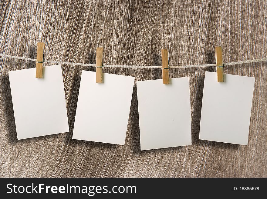 White photopaper on metal scratched background