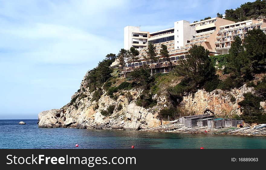 Views from Ibiza, Mediterranean island in Spain