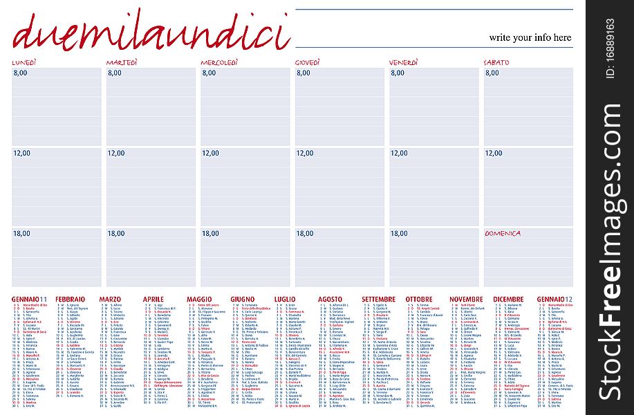 Planning 2011 Italian Language