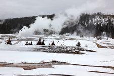 Hot Geysers In Yellowstone NP Stock Photo Hot Geysers In Yellowstone NP Stock Photo