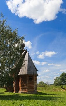 Old Wooden Russian House Stock Photo