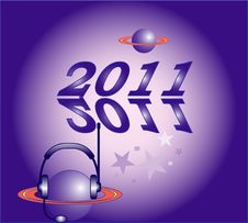 Planets And New Year Stock Image Planets And New Year Stock Image