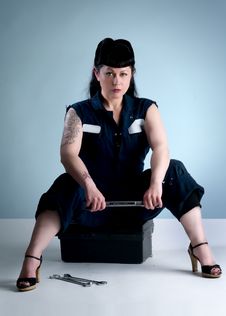 Free Hot Mechanic Babe Royalty Free Stock Images - 16899459