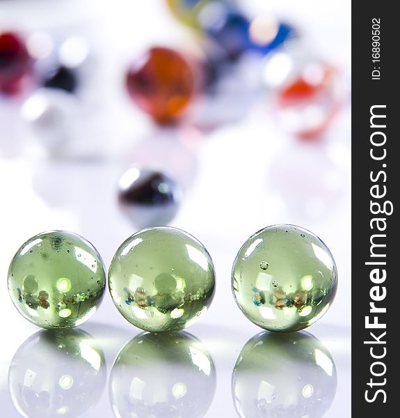 Set of spheres on white background. Set of spheres on white background