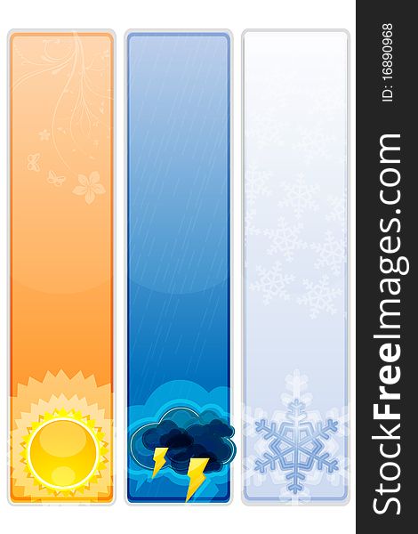 Illustration of types of weather. Illustration of types of weather