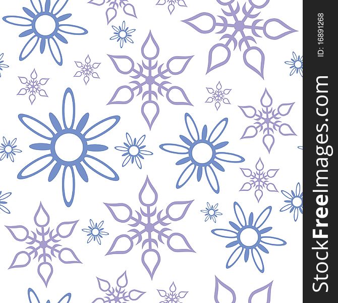 Seamless ornament snowflake in color 467. Seamless ornament snowflake in color 467