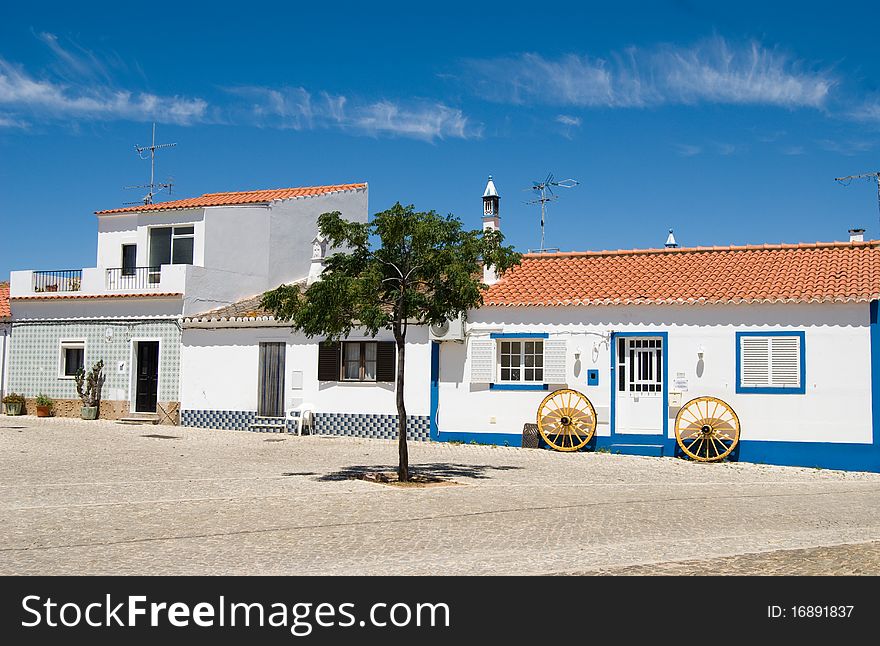 The typical house in Algarve, Portugal