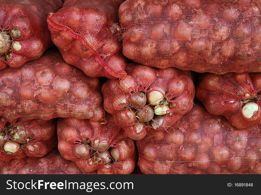 A view of onion. The onion is a healthy food.