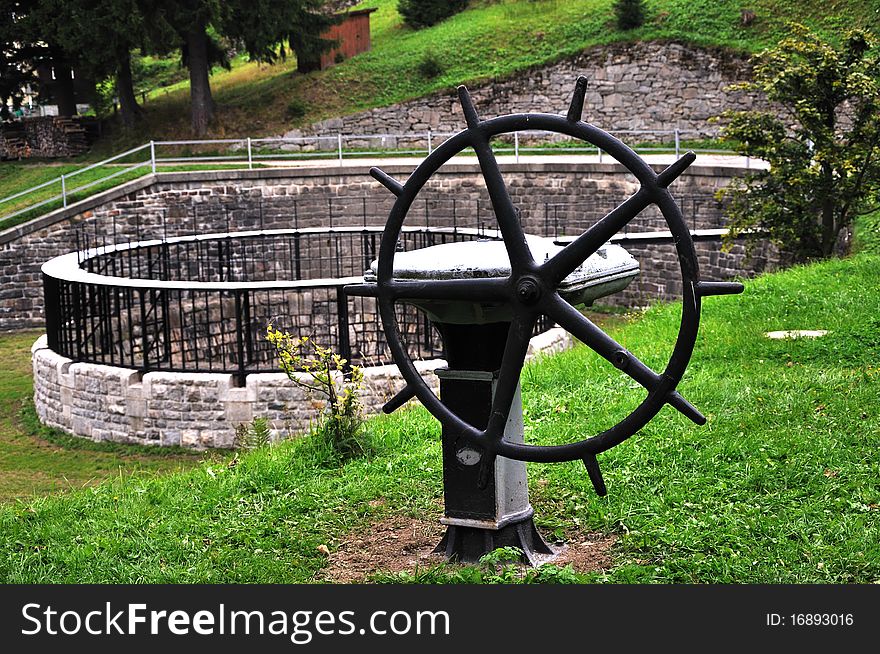 A small dam and power plant in Spindleruv Mlyn, Czech Republic