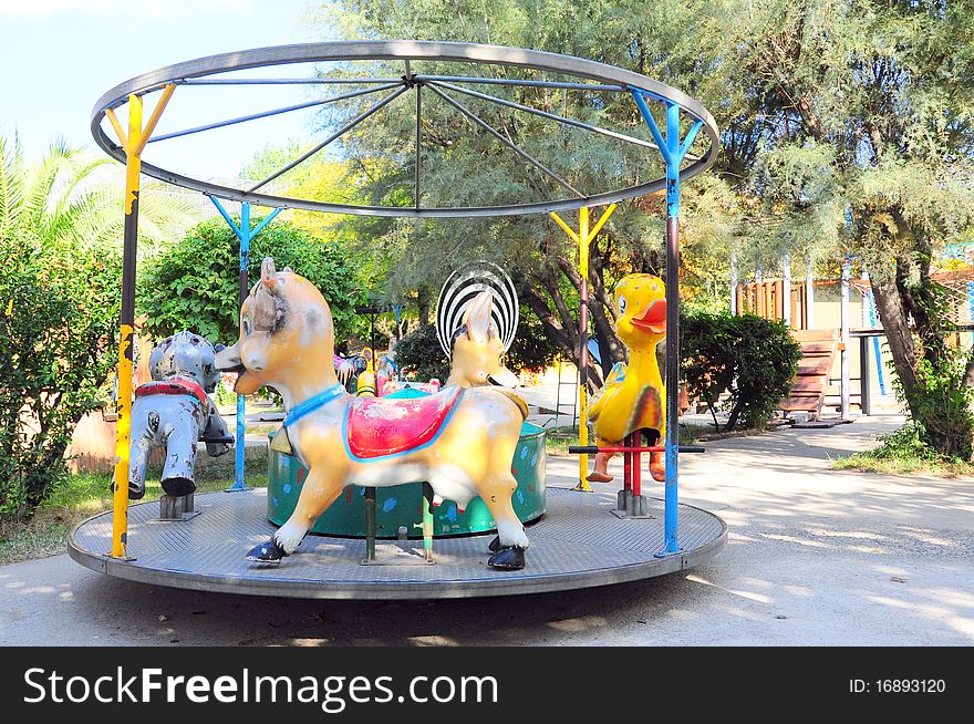 A small carrousel at park
