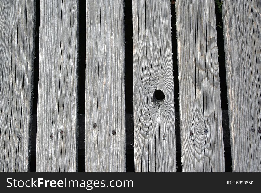 Weathered boards of boardwalk with texture. Weathered boards of boardwalk with texture