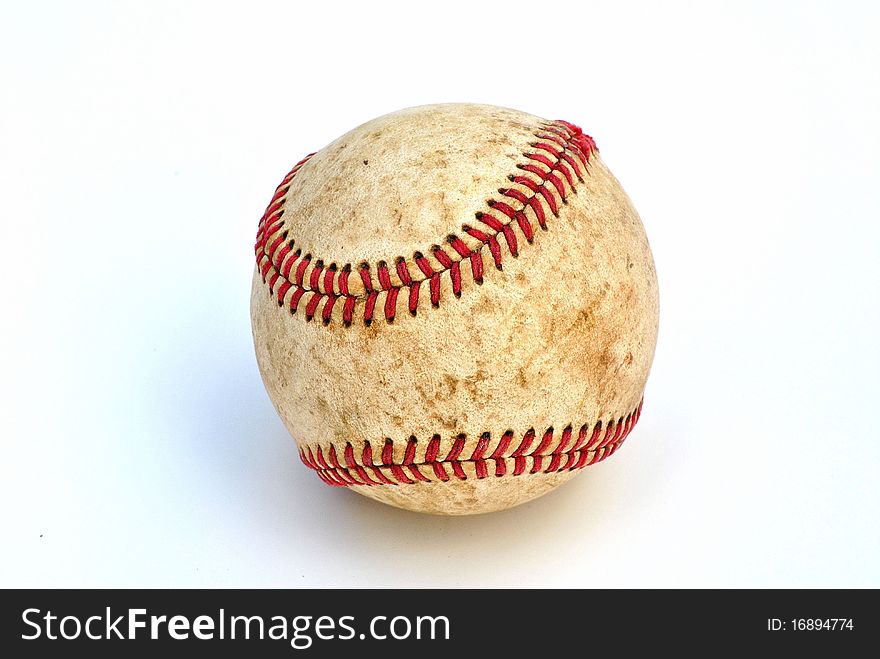 Closeup image of a baseball