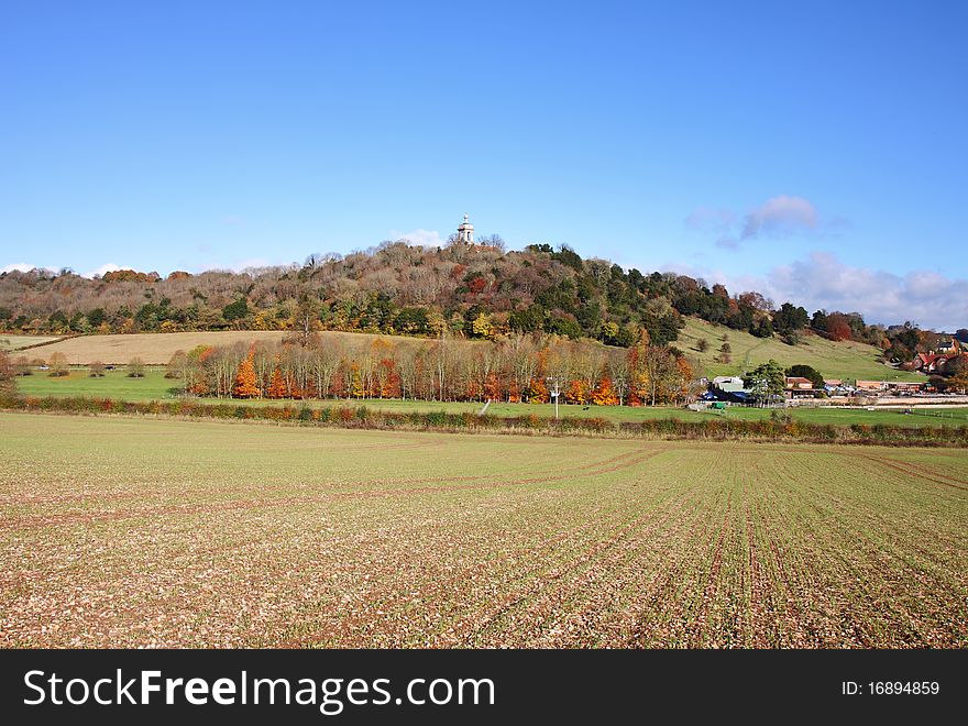 An English Rural Landscape in Autumn