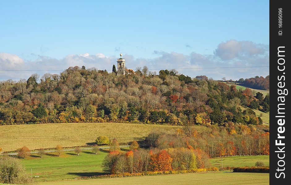 An English Rural Landscape in Autumn