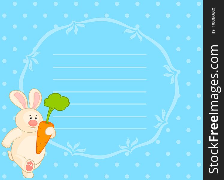 Bunny with carrot