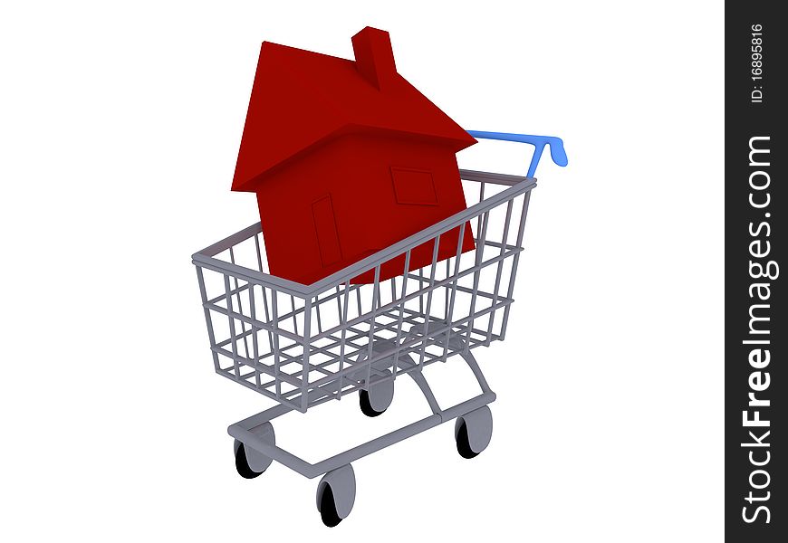 House in a Shopping Cart