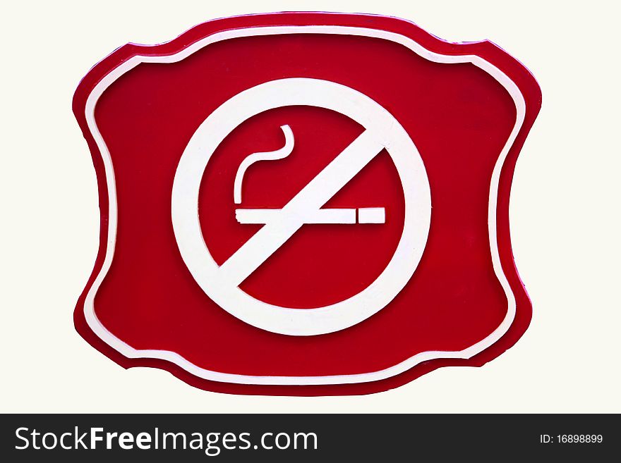 No smoking sign isolated on white background