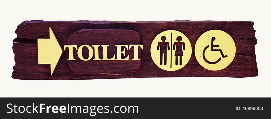 Toilet sign