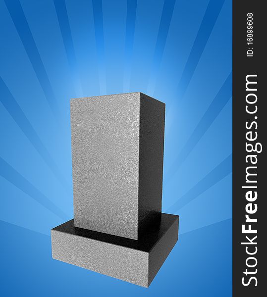 Marble base award platform and background