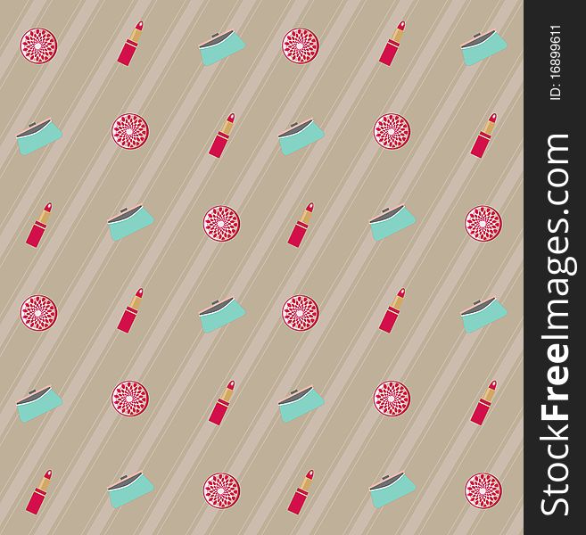 Fashion seamless texture. Vector background