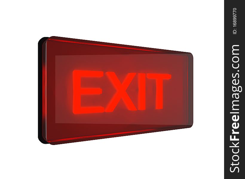 Red Exit Sign