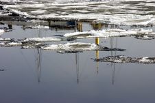Ice Drift On Neva Royalty Free Stock Image Ice Drift On Neva Royalty Free Stock Image