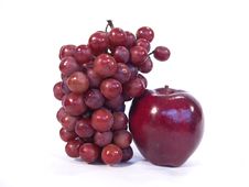 Apple And Grapes Royalty Free Stock Photo Apple And Grapes Royalty Free Stock Photo