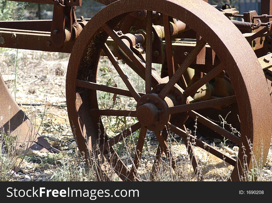 Old Wheel  - A Part Of Rust Plow