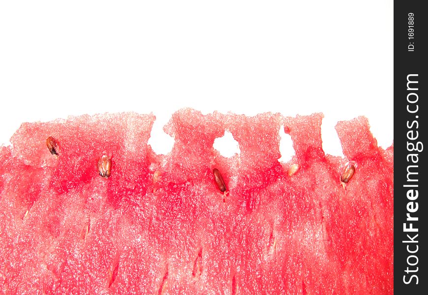 Juicy watermelon fresh close up view with space for text