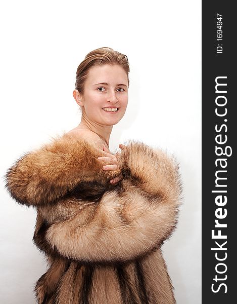 Woman in fur