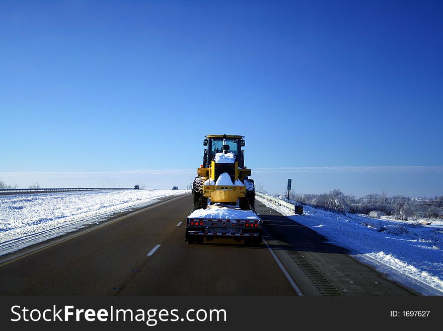 Snow covered cargo