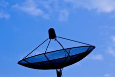 Black Satellite Dish And Blue Sky Royalty Free Stock Images Black Satellite Dish And Blue Sky Royalty Free Stock Images