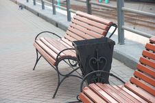 Metal Decorative Garbage Urn Stock Photography