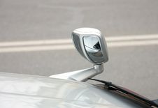 Automobile Rear-view Mirror Stock Image
