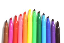 Colored Marker Pen Stock Photos Colored Marker Pen Stock Photos