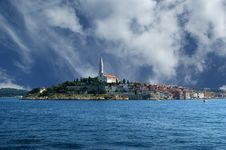 View Of The Old City Rovinj In Croatia Stock Photo View Of The Old City Rovinj In Croatia Stock Photo