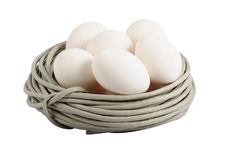 Nest Eggs Royalty Free Stock Photo