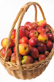 Basket Of Apples Royalty Free Stock Photography