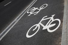 Bicycle Road Sign Stock Photography Bicycle Road Sign Stock Photography