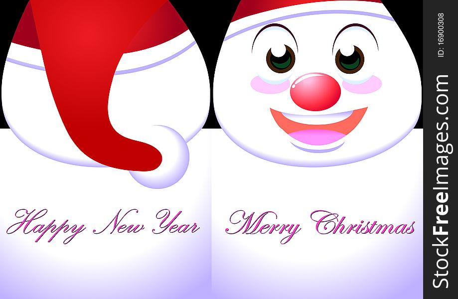 Merry christmas and happy new year card. Merry christmas and happy new year card