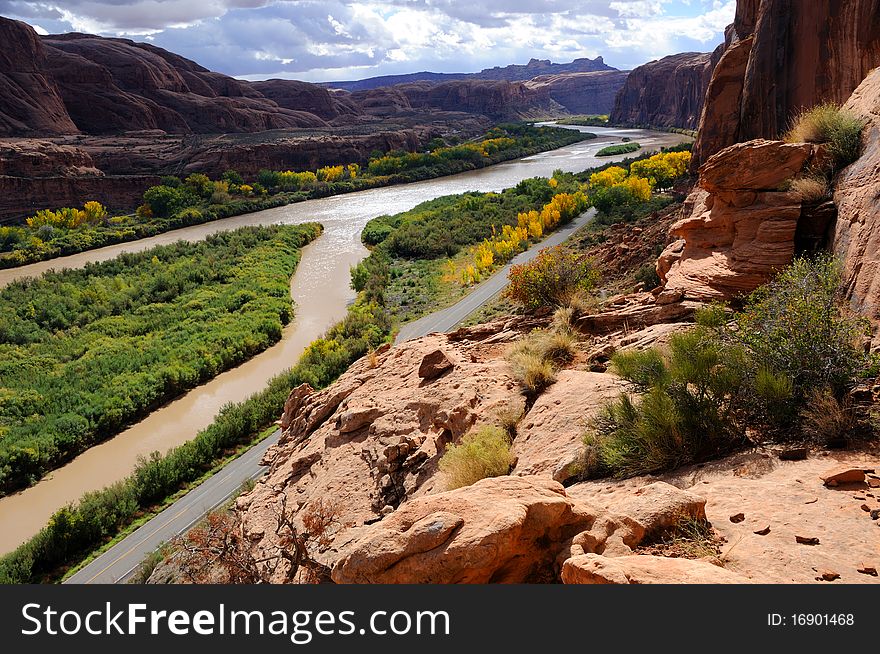 Moab Portal View of Colorado River