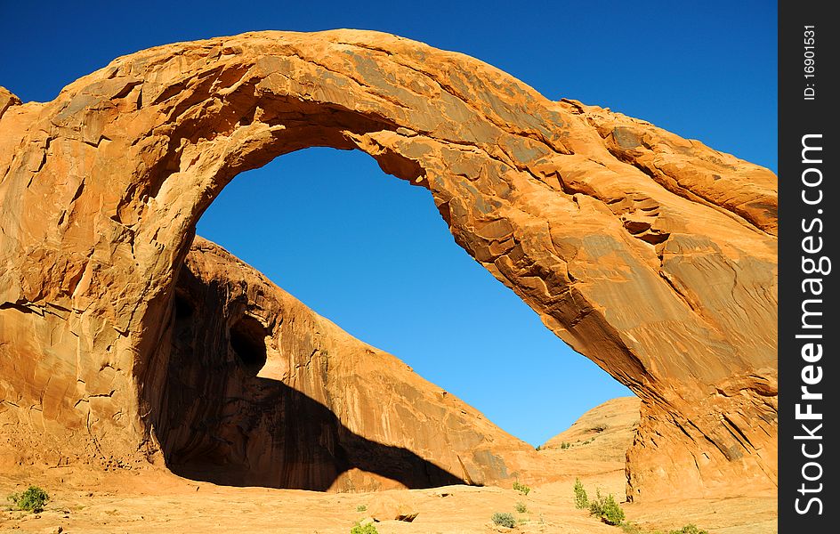 Corona Natural Arch in Southern Utah. Corona Natural Arch in Southern Utah
