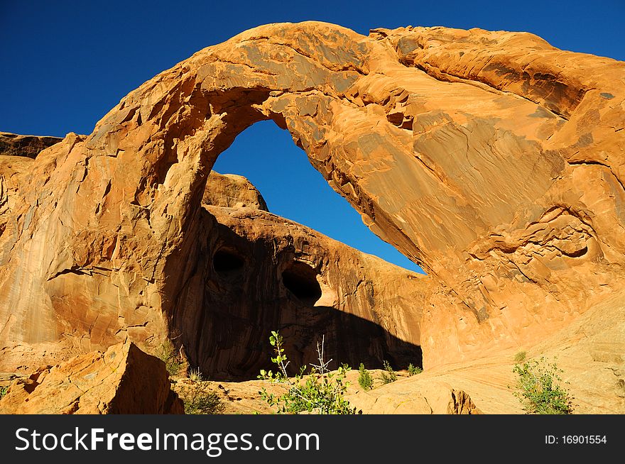 Corona Arch in southern Utah. Corona Arch in southern Utah