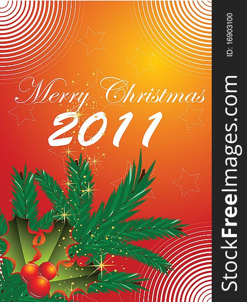 Illustration contains the image of christmas greeting