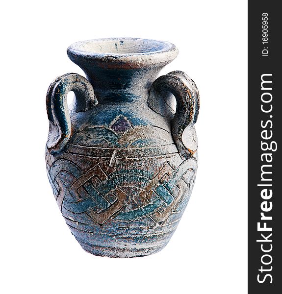 Antique vase isolated