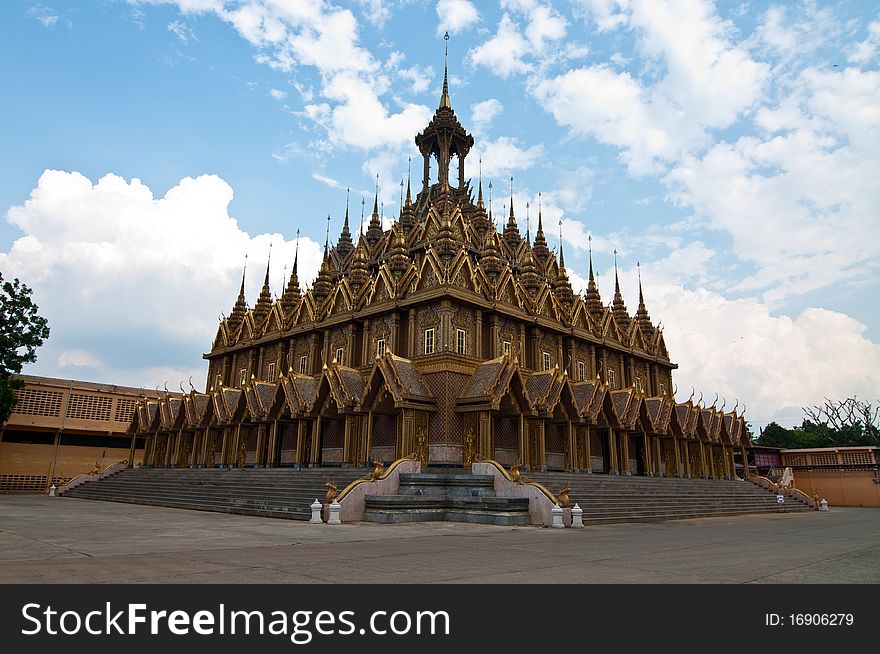 Monastic building at U-Thaithani province, Thailand.