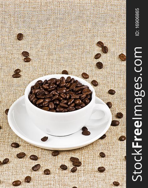 Cup Of Coffee Beans