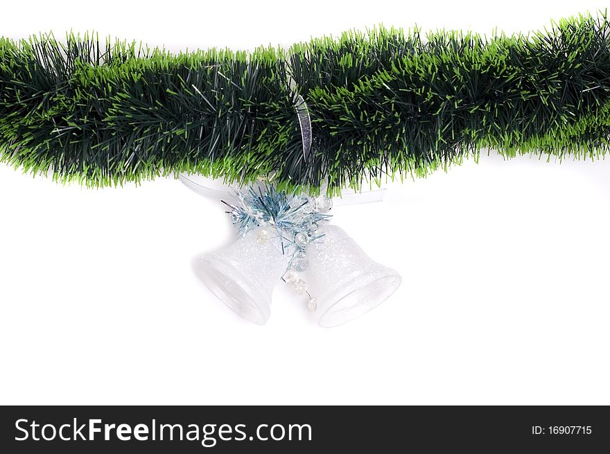 Christmas tree border with copy space. Christmas tree border with copy space