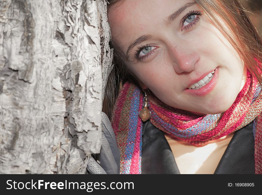 Romantic beautiful young woman enjoying the life