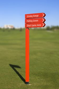 Golf Course Direction Signs Royalty Free Stock Photography Golf Course Direction Signs Royalty Free Stock Photography